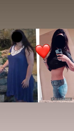 5 foot 8 Female 80 lbs Fat Loss 248 lbs to 168 lbs