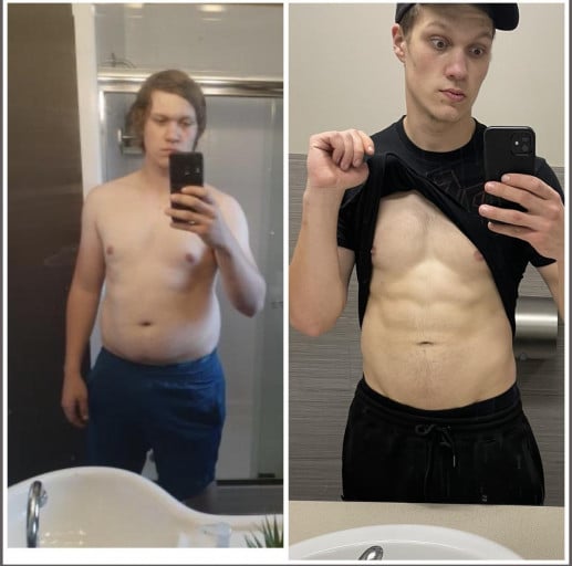 6 foot 2 Male Progress Pics of 58 lbs Weight Loss 240 lbs to 182 lbs