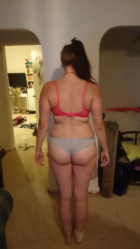 A photo of a 5'10" woman showing a snapshot of 184 pounds at a height of 5'10