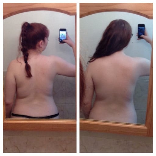F/24/5'9" 190lbs Back Progress! After about 16 days of weight training!
