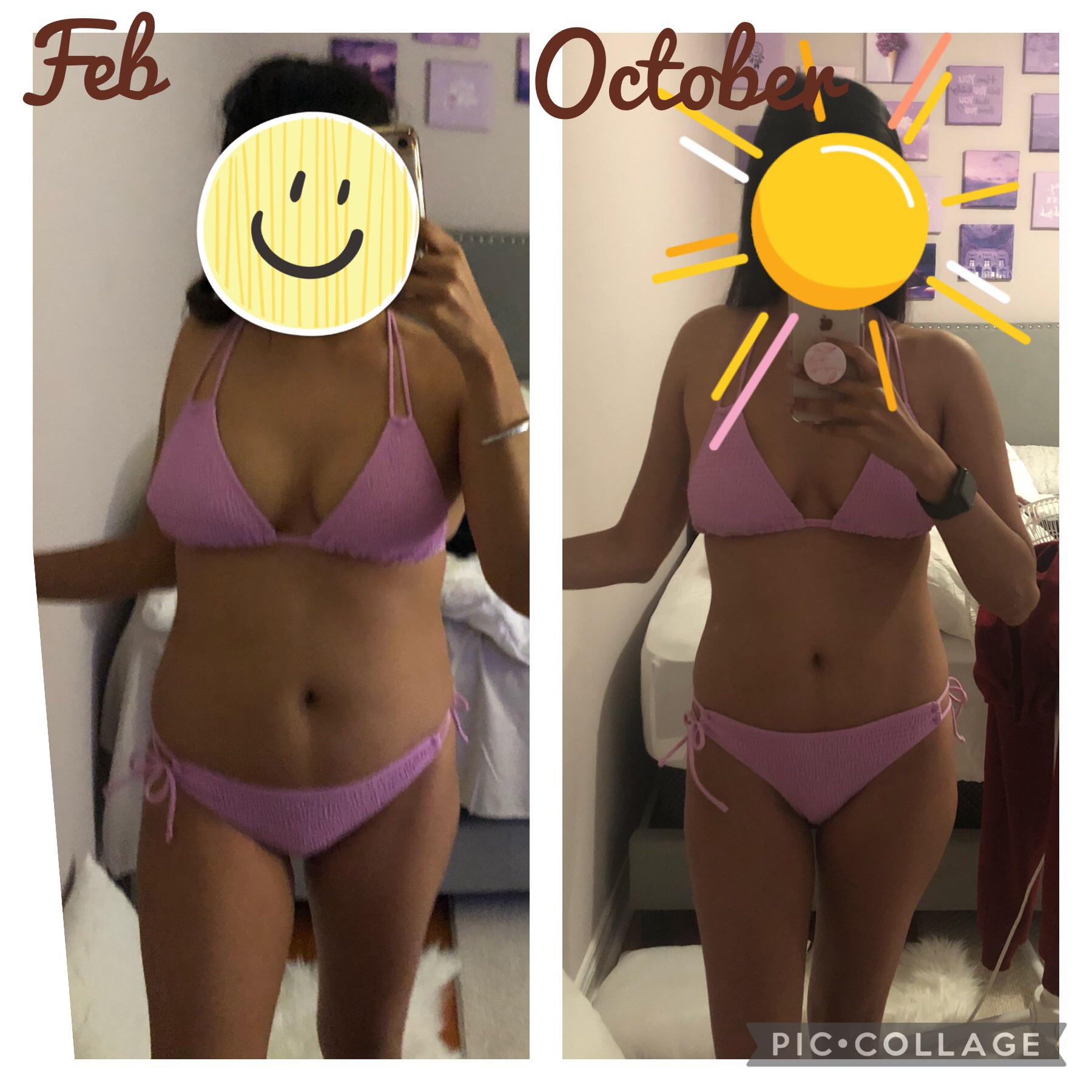 Progress Pics of 10 lbs Weight Loss 5 feet 3 Female 115 lbs to 105 lbs