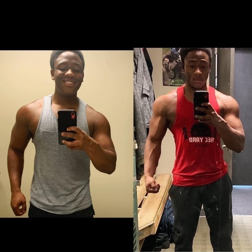 5'6 Male Progress Pics of 12 lbs Fat Loss 182 lbs to 170 lbs