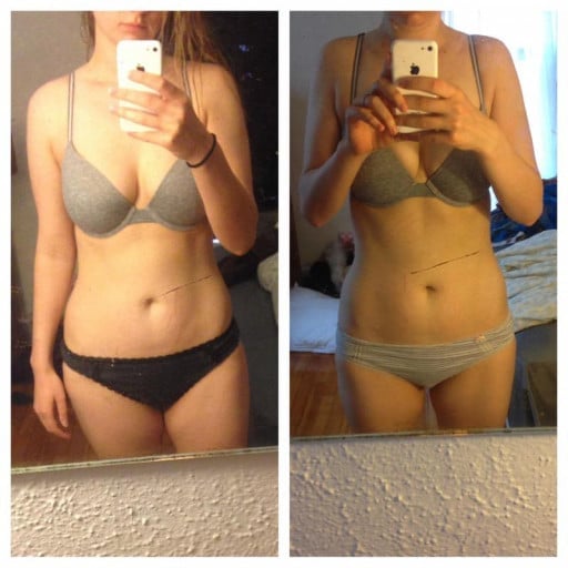 F/23/5'4"[165>119.8=45.2] I posted about two months ago that I had reached my goal weight of 125, and I've lost about 5 more, so here are my updated progress pics! The first set are 125>119.8 and the second set are 165>119.8.