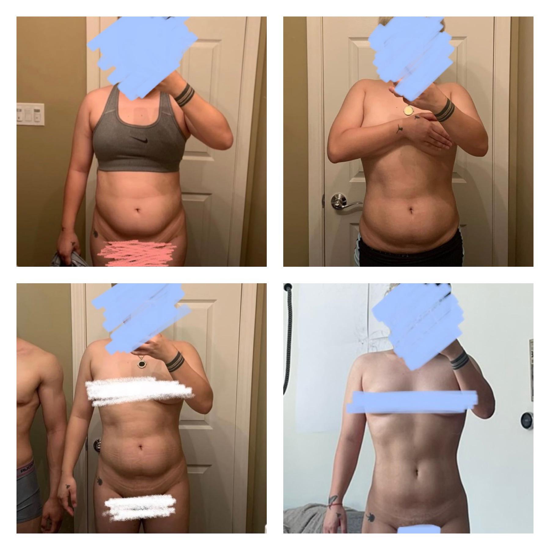 20 lbs Weight Loss 4 feet 11 Female 140 lbs to 120 lbs