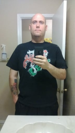 A progress pic of a 6'2" man showing a weight reduction from 311 pounds to 256 pounds. A respectable loss of 55 pounds.