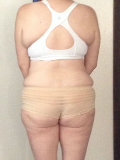 4 Pictures of a 5'5 163 lbs Female Weight Snapshot