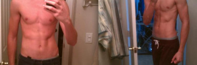 6 feet 4 Male Before and After 20 lbs Weight Gain 140 lbs to 160 lbs