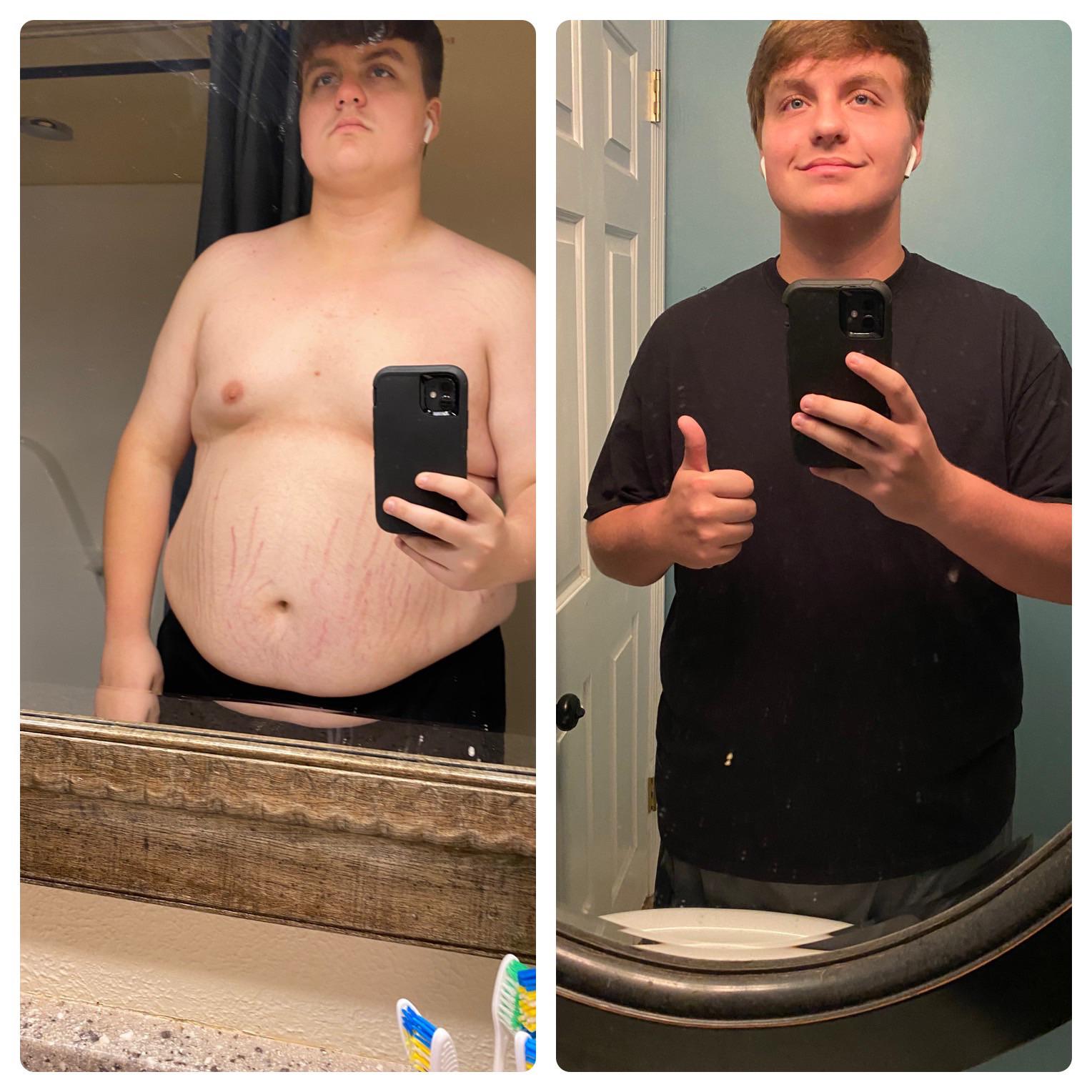 60 lbs Weight Loss 6 feet 1 Male 330 lbs to 270 lbs