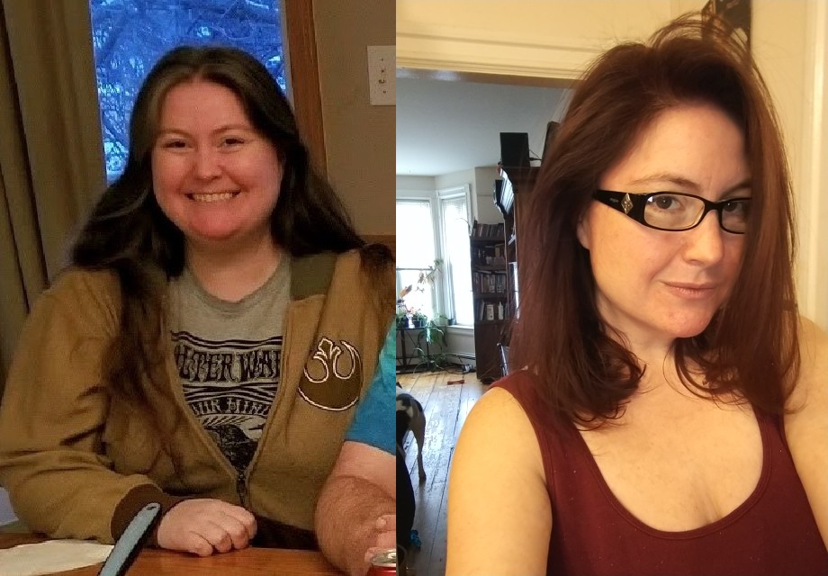 5 foot 4 Female Before and After 68 lbs Weight Loss 225 lbs to 157 lbs