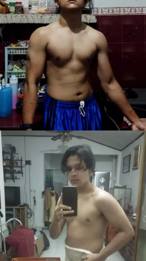 A picture of a 5'5" male showing a weight loss from 143 pounds to 127 pounds. A respectable loss of 16 pounds.