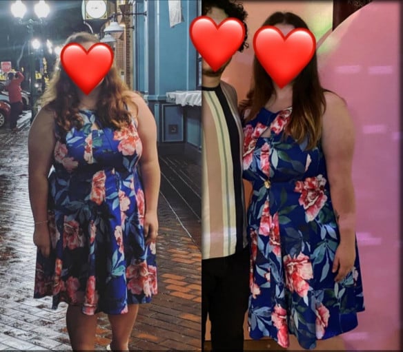 Progress Pics of 40 lbs Fat Loss 5 foot 4 Female 240 lbs to 200 lbs