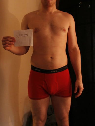 A picture of a 5'9" male showing a snapshot of 175 pounds at a height of 5'9