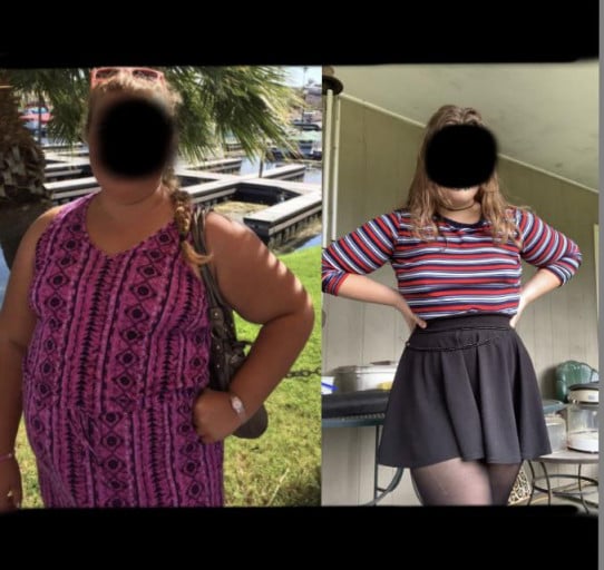 5 foot 5 Female 65 lbs Weight Loss 260 lbs to 195 lbs