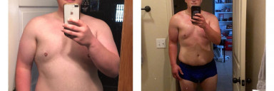 6 feet 1 Male Before and After 100 lbs Weight Loss 350 lbs to 250 lbs
