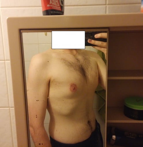 69 lbs Fat Loss Before and After 6'8 Male 304 lbs to 235 lbs
