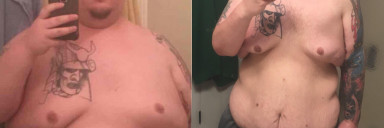 200 lbs Weight Loss 6 foot Male 470 lbs to 270 lbs