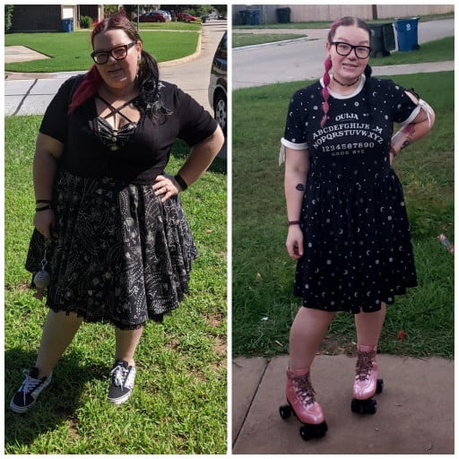 5'3 Female Progress Pics of 130 lbs Fat Loss 333 lbs to 203 lbs