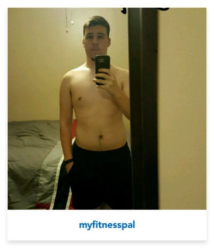 A picture of a 6'1" male showing a weight cut from 224 pounds to 198 pounds. A net loss of 26 pounds.