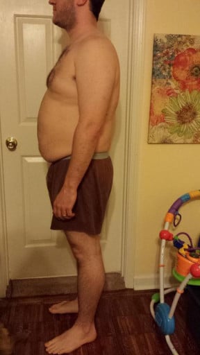 A progress pic of a 6'0" man showing a snapshot of 260 pounds at a height of 6'0