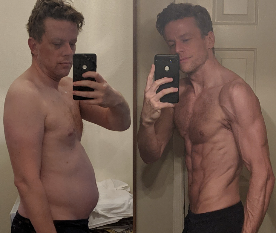 Progress Pics of 42 lbs Fat Loss 6 feet 2 Male 209 lbs to 167 lbs