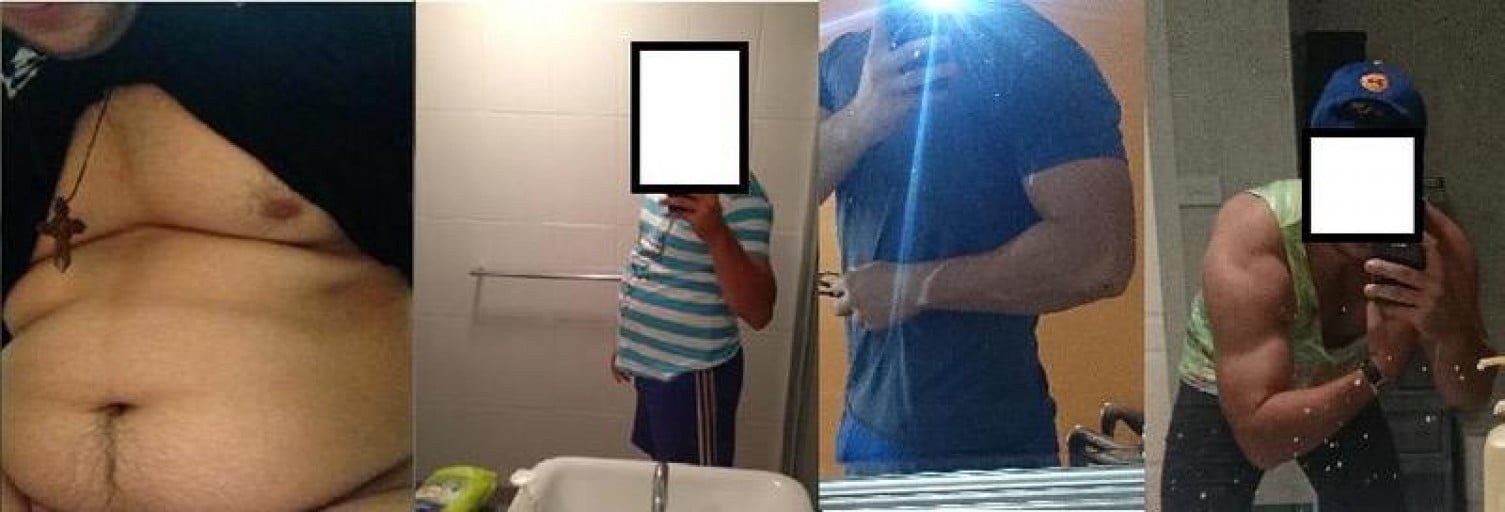 A picture of a 5'10" male showing a weight loss from 210 pounds to 187 pounds. A respectable loss of 23 pounds.