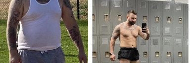 Before and After 51 lbs Weight Loss 5 feet 10 Male 240 lbs to 189 lbs