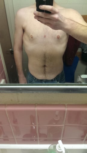A progress pic of a 5'10" man showing a snapshot of 173 pounds at a height of 5'10