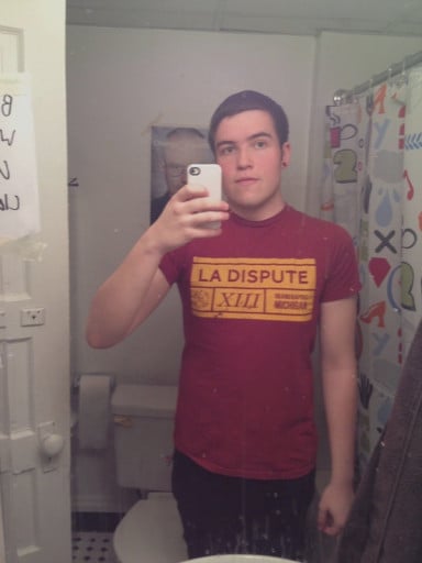 A progress pic of a 5'10" man showing a weight cut from 208 pounds to 168 pounds. A total loss of 40 pounds.
