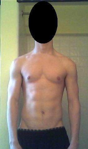5 foot 9 Male Before and After 20 lbs Weight Gain 128 lbs to 148 lbs