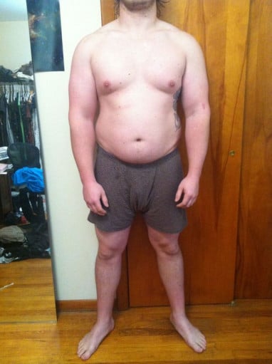 4 Photos of a 250 lbs 5'10 Male Weight Snapshot