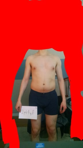 A picture of a 5'9" male showing a snapshot of 150 pounds at a height of 5'9