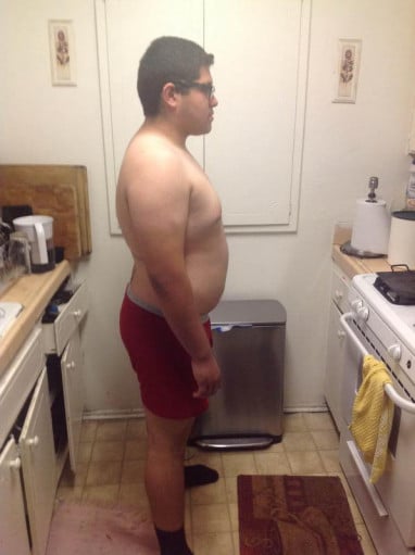 A picture of a 5'10" male showing a snapshot of 247 pounds at a height of 5'10