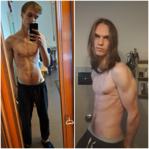 M/19/6'2''[132Lbs>169Lbs=37Lbs](9 Months) I've Been Going to the Gym and It's Starting to Show!