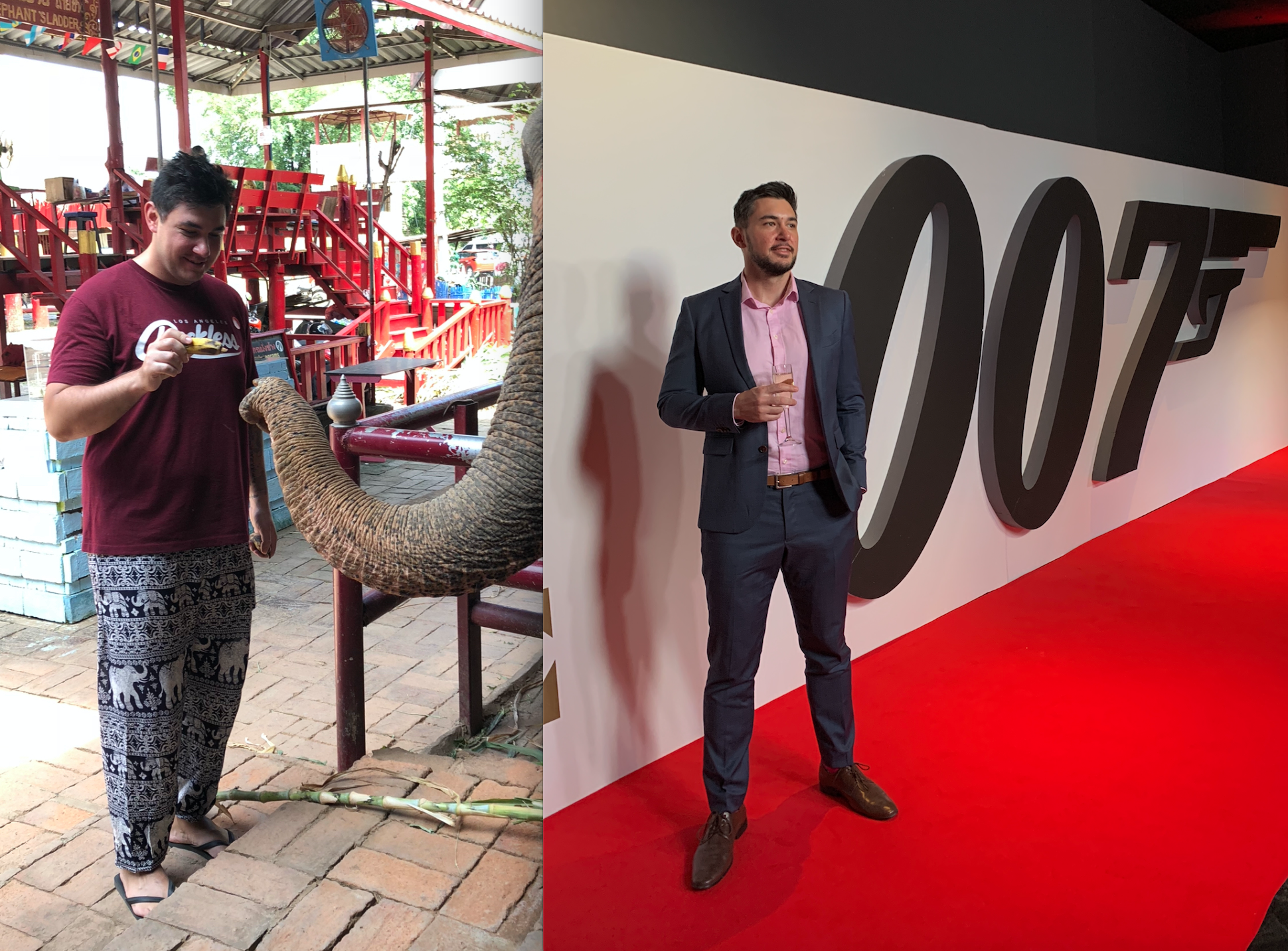 Before and After 50 lbs Weight Loss 6 foot 4 Male 258 lbs to 208 lbs
