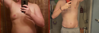 6 feet 3 Male Before and After 120 lbs Fat Loss 295 lbs to 175 lbs