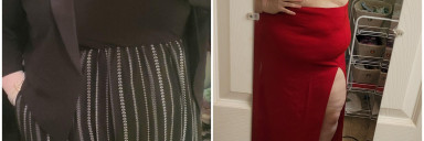 5 foot 7 Female Before and After 76 lbs Weight Loss 325 lbs to 249 lbs