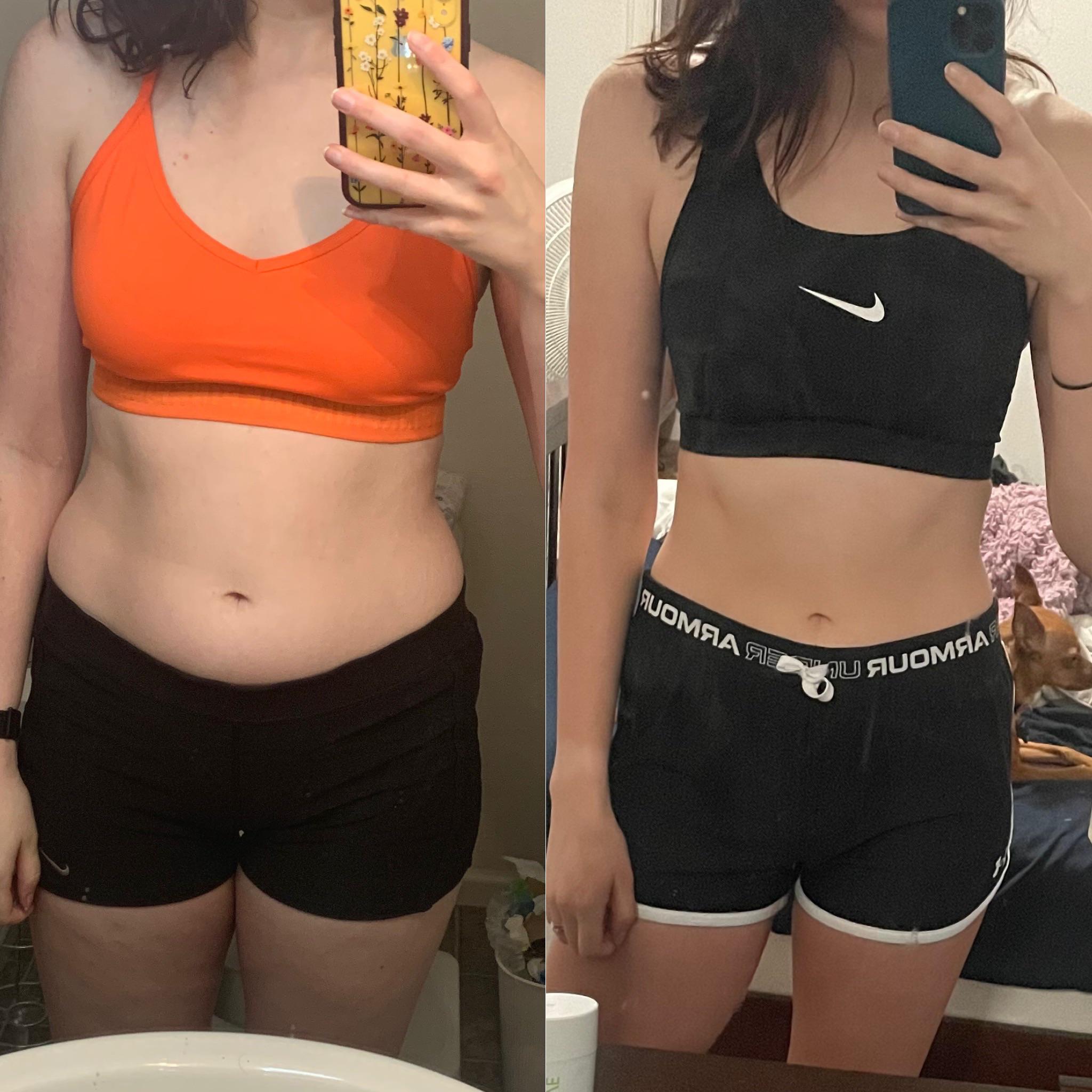 Progress Pics of 13 lbs Weight Loss 5 feet 10 Female 155 lbs to 142 lbs
