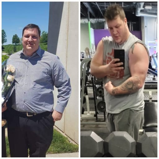 Progress Pics of 41 lbs Weight Loss 5 feet 11 Male 306 lbs to 265 lbs