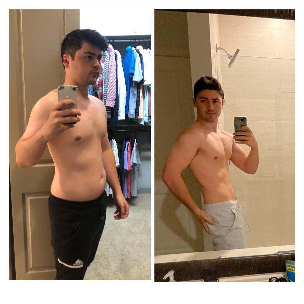 5'10 Male Progress Pics of 50 lbs Fat Loss 205 lbs to 155 lbs
