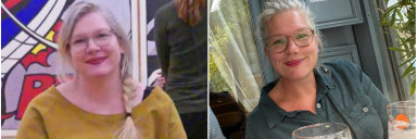 6 foot Female Before and After 72 lbs Fat Loss 285 lbs to 213 lbs