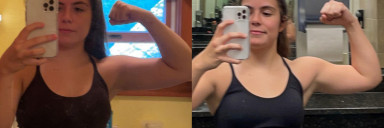5 foot 1 Female Before and After 4 lbs Weight Gain 128 lbs to 132 lbs