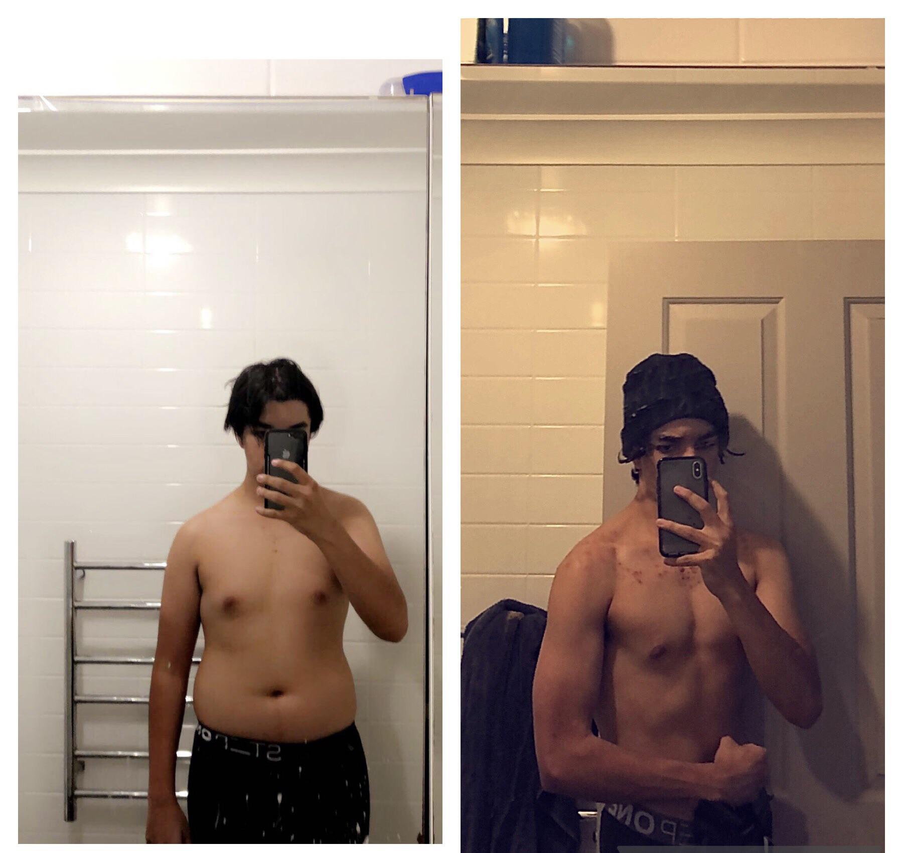 5 foot 11 Male 26 lbs Weight Loss Before and After 176 lbs to 150 lbs