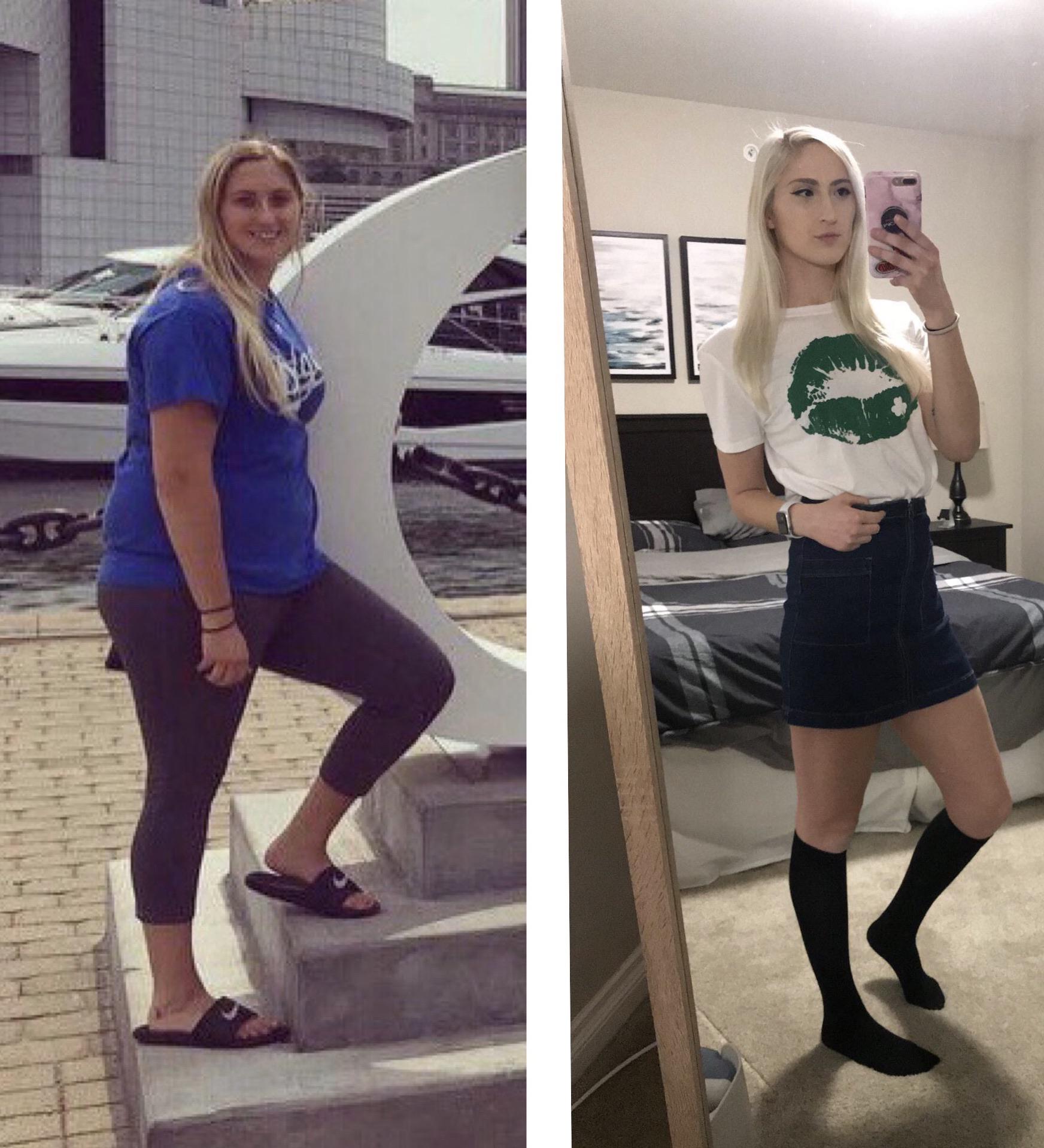 5 foot 6 Female 63 lbs Fat Loss Before and After 186 lbs to 123 lbs
