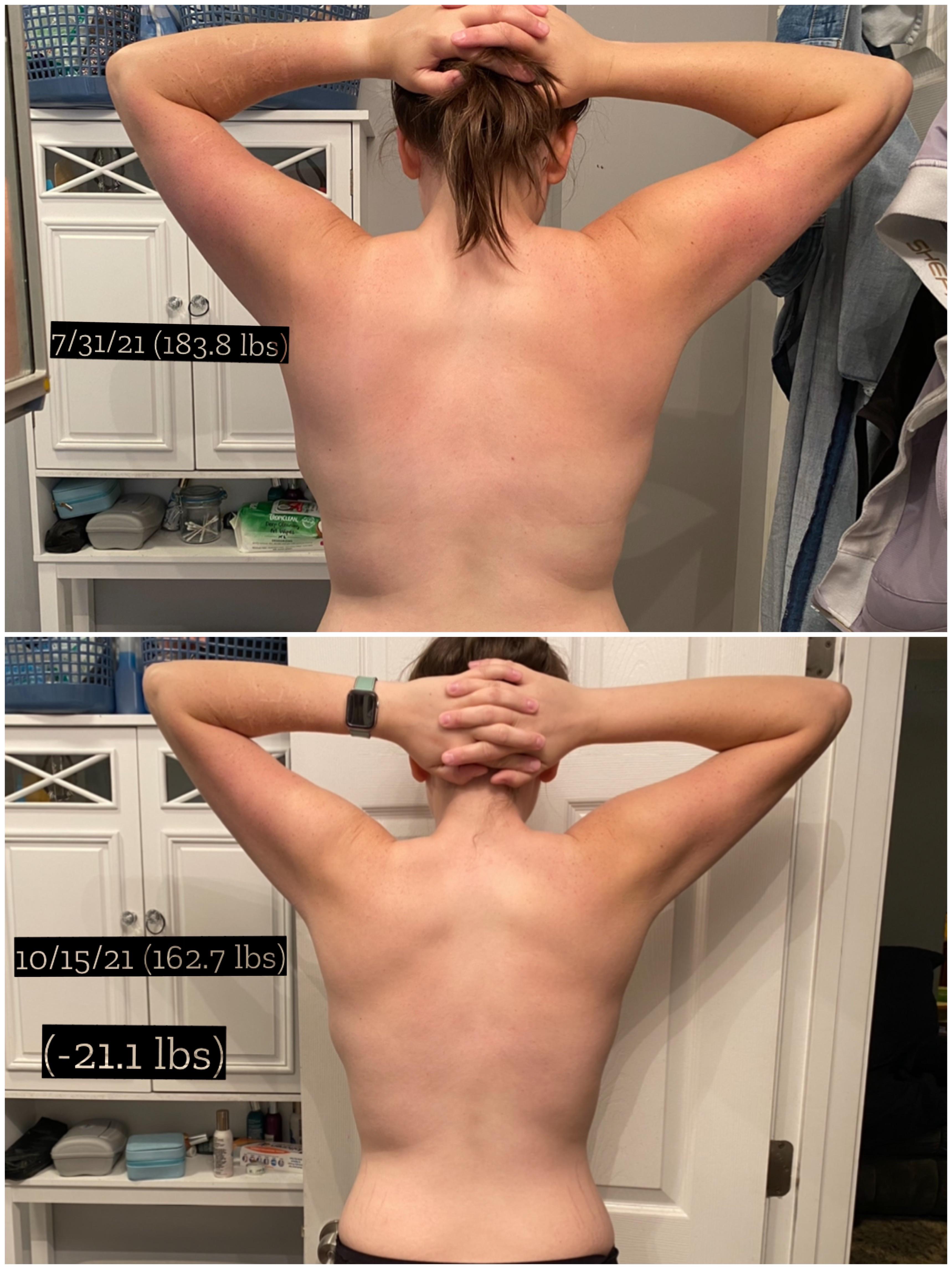 5'9 Female 21 lbs Weight Loss 183 lbs to 162 lbs