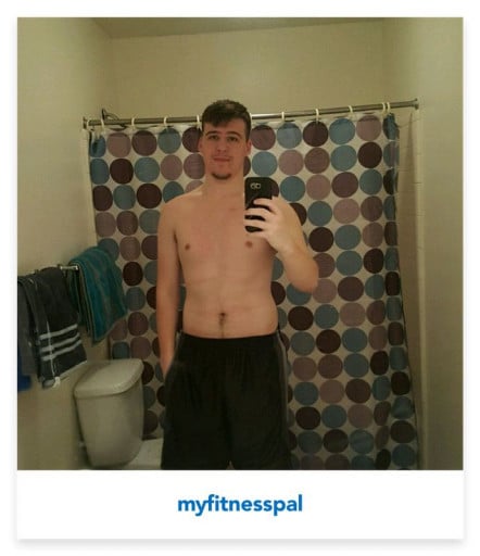 A picture of a 6'1" male showing a weight cut from 224 pounds to 198 pounds. A net loss of 26 pounds.