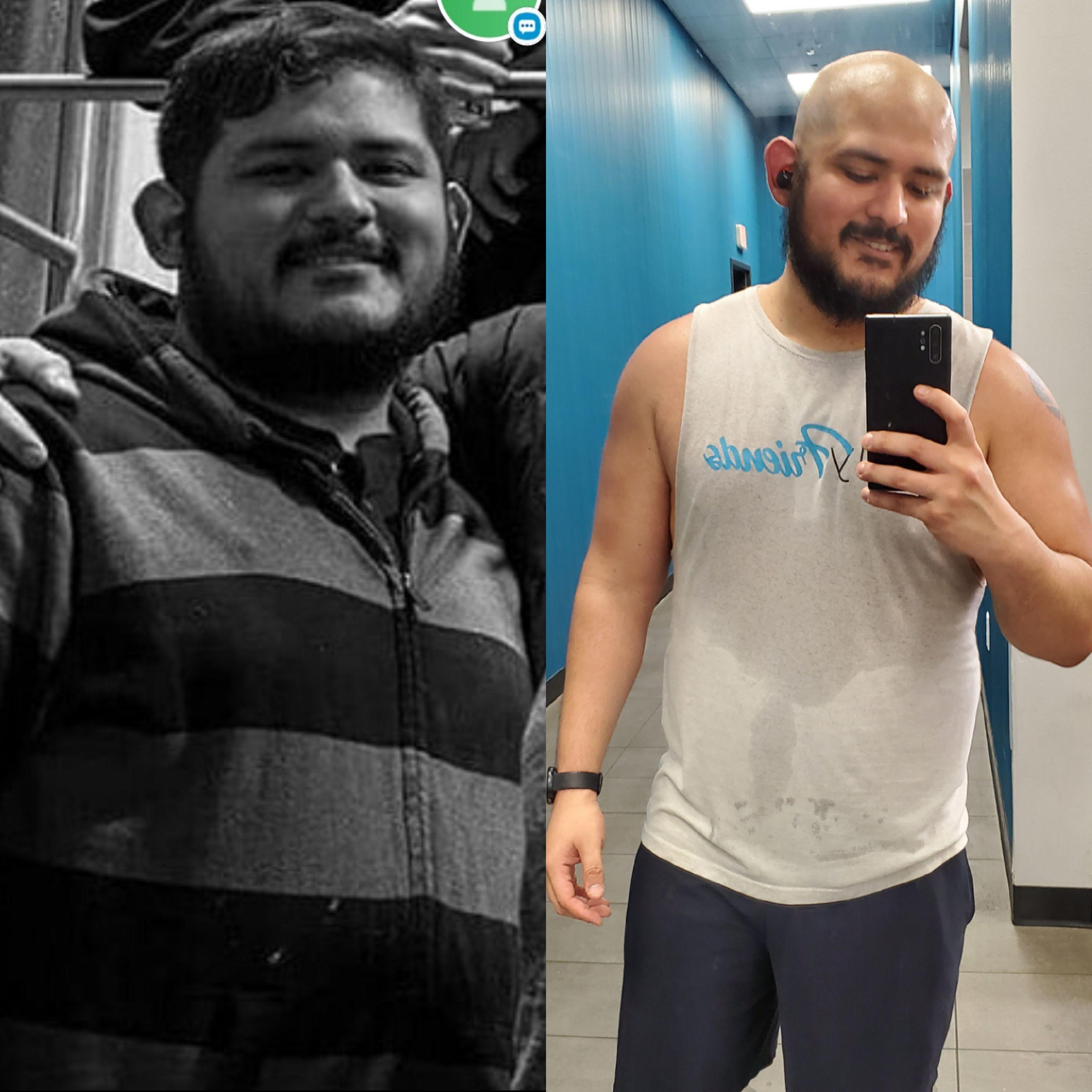 Progress Pics of 35 lbs Weight Loss 5'11 Male 270 lbs to 235 lbs
