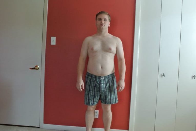 A progress pic of a 5'8" man showing a snapshot of 192 pounds at a height of 5'8