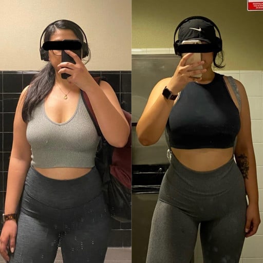 Female at 25 Years Old and 5'7 Tall Loses 15Lbs in 4 Months