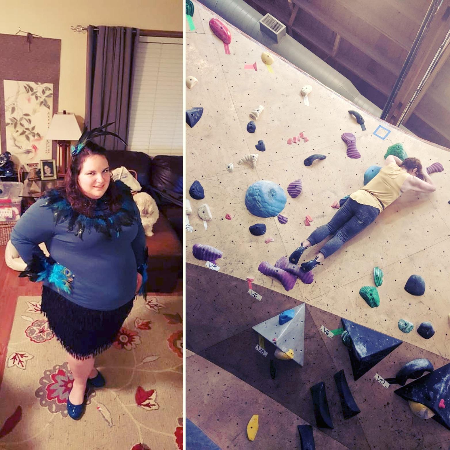 5 foot Female Before and After 175 lbs Fat Loss 305 lbs to 130 lbs