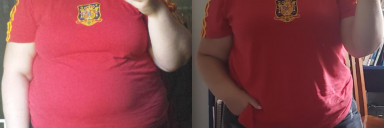 79 lbs Fat Loss Before and After 5'4 Female 298 lbs to 219 lbs